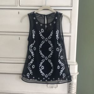 White House Black Market Sheer top. Size XXS